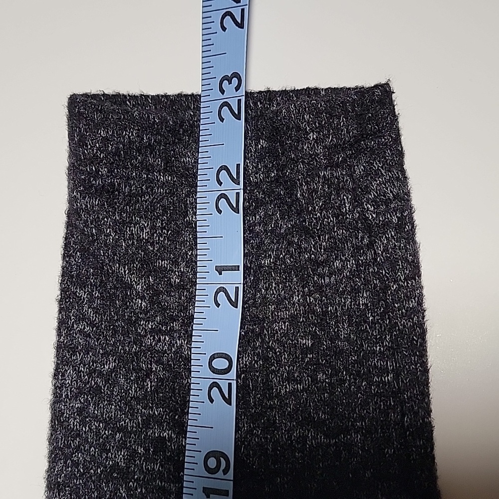 Anthropologie Saturday Sunday Gray Faux Wrap Knit Sweater Dress M Long Sleeve - Picture 12 of 13